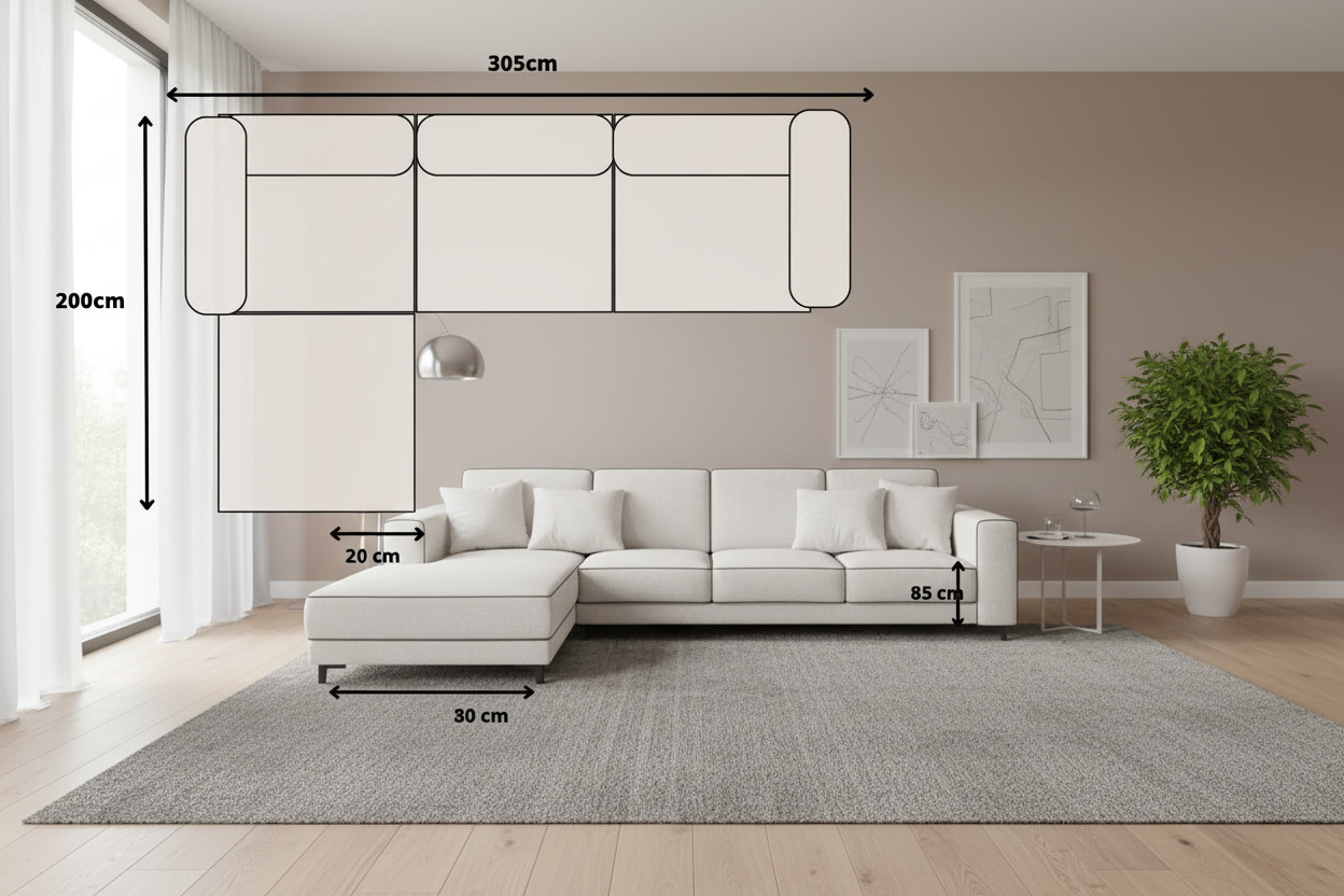 Canapé SM-élégance modulable velours Beige 3+1